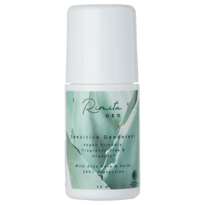 RimitaDeo Sensitive - Tuoksuton alumiiniton luomudeodorantti 50 ml - Sinunapteekki.fi