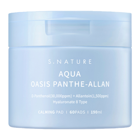 S.NATURE Aqua Oasis Panthe-Allan Calming Pad - Kasvovesilaput 60 kpl - Sinunapteekki.fi