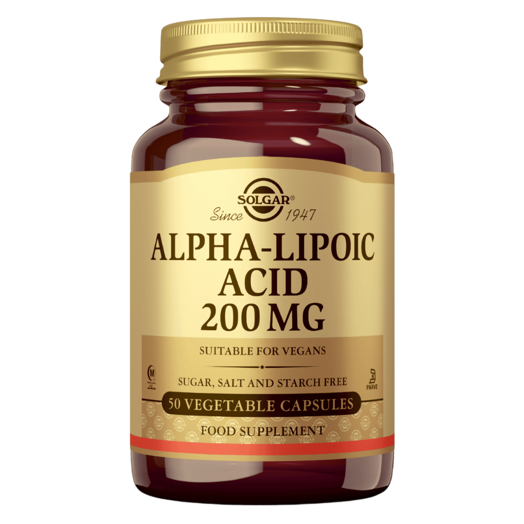 Solgar Alpha-Lipoic Acid - Alfalipoiinihappo 200 mg 50 kaps.
