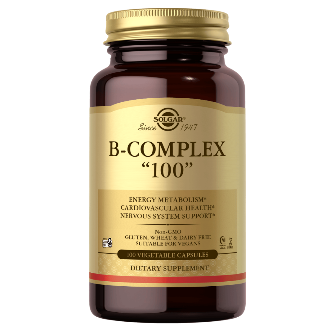 Solgar Vitamin B-Complex "100" - B-Vitamiinivalmiste 100 kaps.