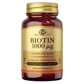 Solgar Biotin 1000 µg - Biotiini 50 kaps.