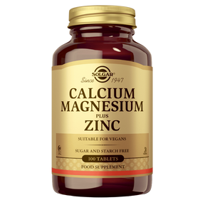 Solgar Calcium Magnesium Plus Zinc - Kalsium-magnesium-sinkki 100 tabl.