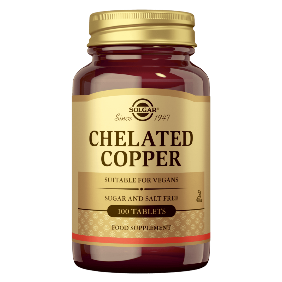 Solgar Chelated Copper - Kuparikelaatti 100 tabl.