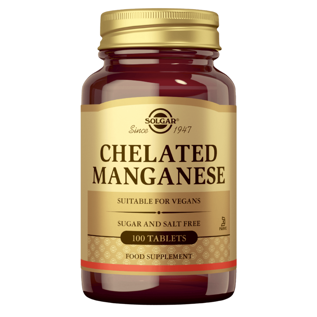 Solgar Chelated Manganese - Mangaanikelaatti 100 tabl.