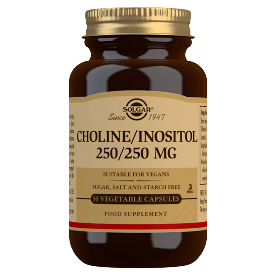 Solgar Choline/Inositol 250/250 mg - Koliini/Inositoli 50 kaps.