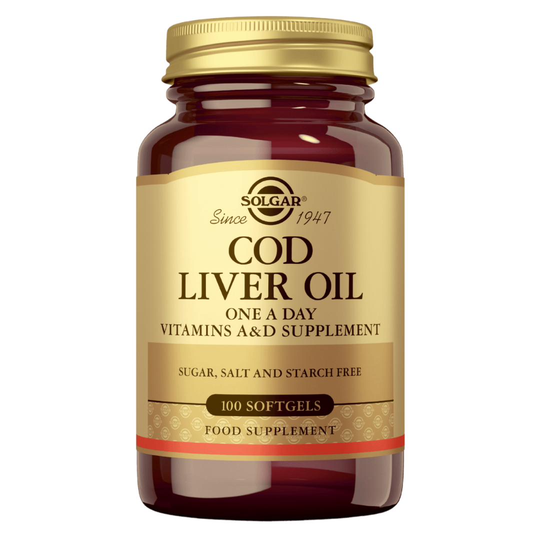 Solgar Cod Liver Oil - Turskanmaksaöljy 100 kaps.