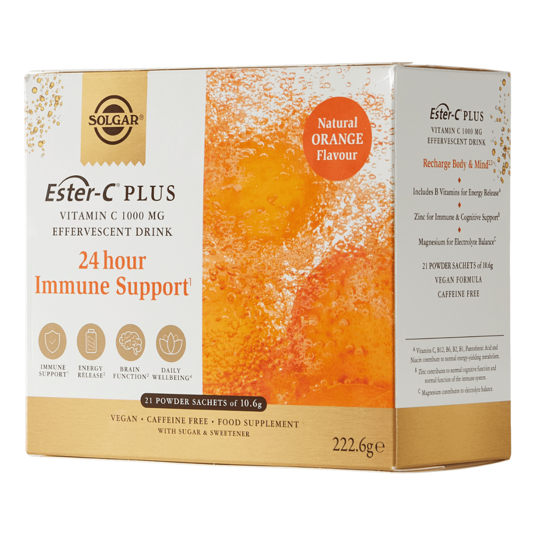 Solgar Ester-C Plus Vitamin C 1000 mg - Monivitamiini-Elektrolyytti-porejuomajauhe 21 annospussia