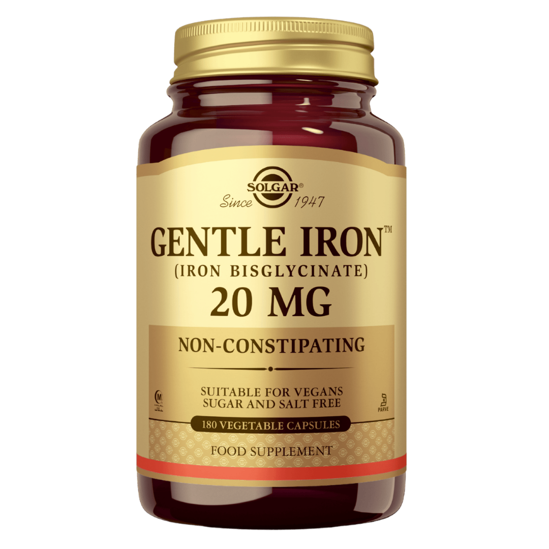 Solgar Gentle Iron 20 mg - Rautavalmiste 180 kaps.