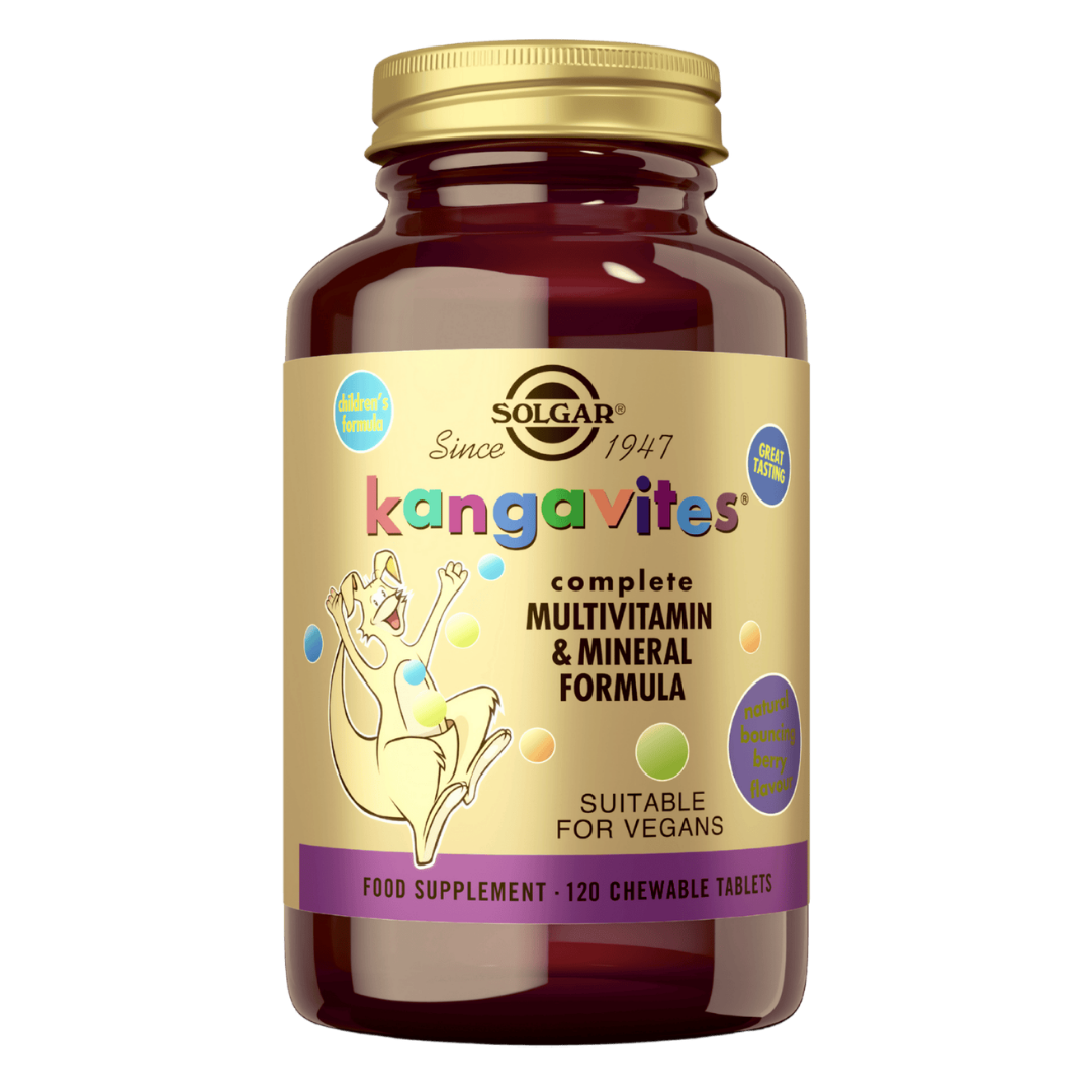 Solgar Kangavites Bouncing Berry - Pureskeltava monivitamiini lapsille 120 tabl.