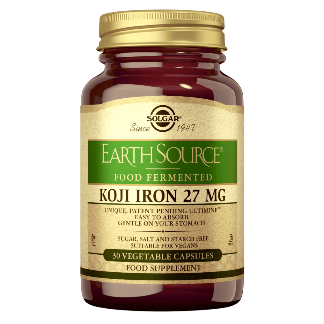 Solgar Earth Source Food Fermented Koji Iron - Rautavalmiste 30 vegetabl.