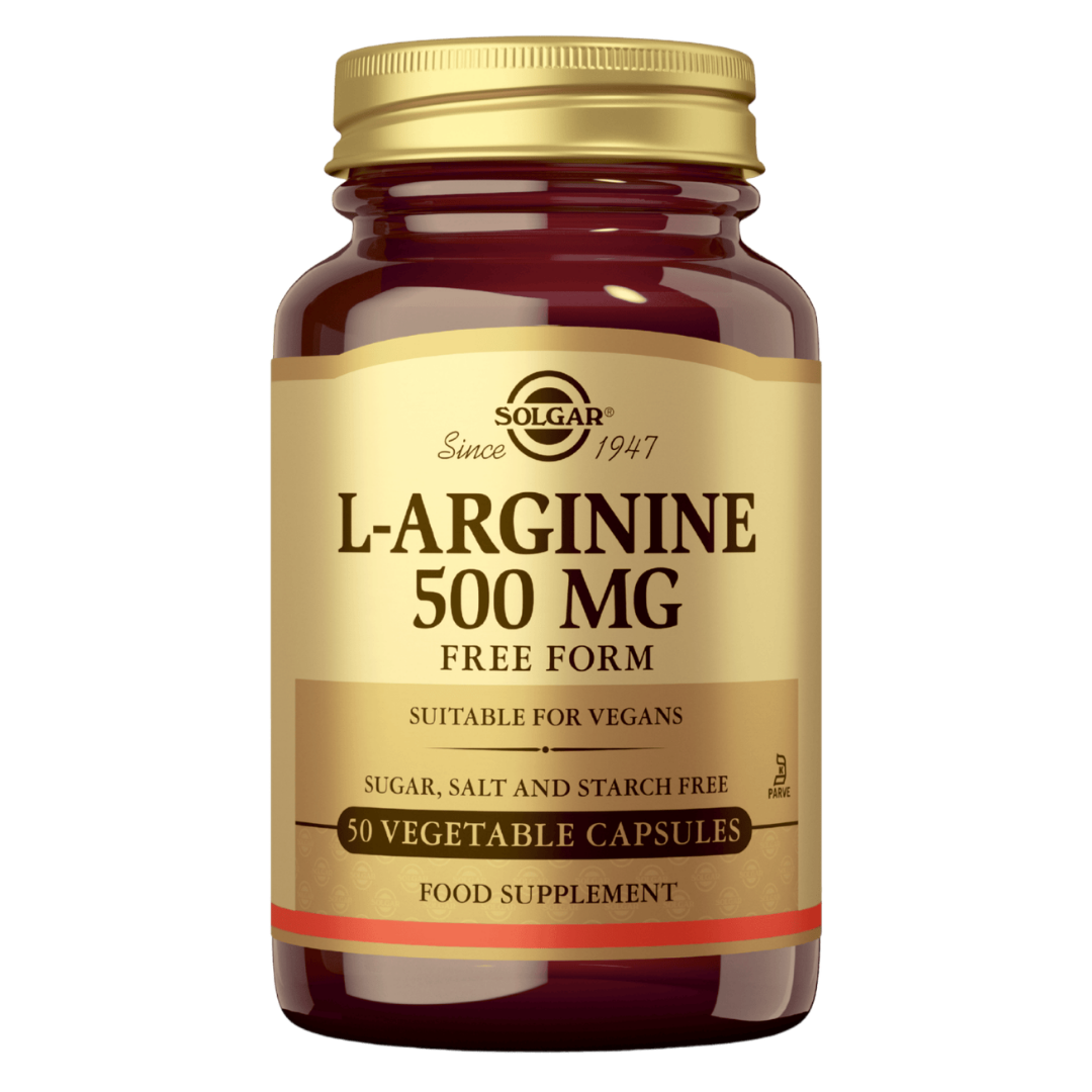 Solgar L-Arginine 500 mg - aminohappovalmiste 50 kaps.
