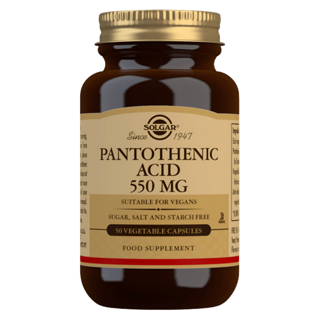 Solgar Pantothenic Acid 550 mg - B-Vitamiinivalmiste 50 kaps.