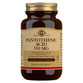 Solgar Pantothenic Acid 550 mg - B-Vitamiinivalmiste 50 kaps.