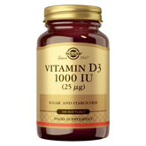 Solgar Vitamin D3 1000 IU 25 µg - D3-vitamiini 100 kaps.