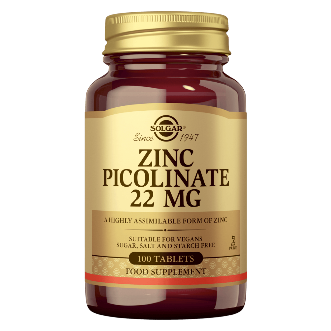 Solgar Zinc Picolinate 22mg - Sinkkipikolinaatti - 100 tabl.