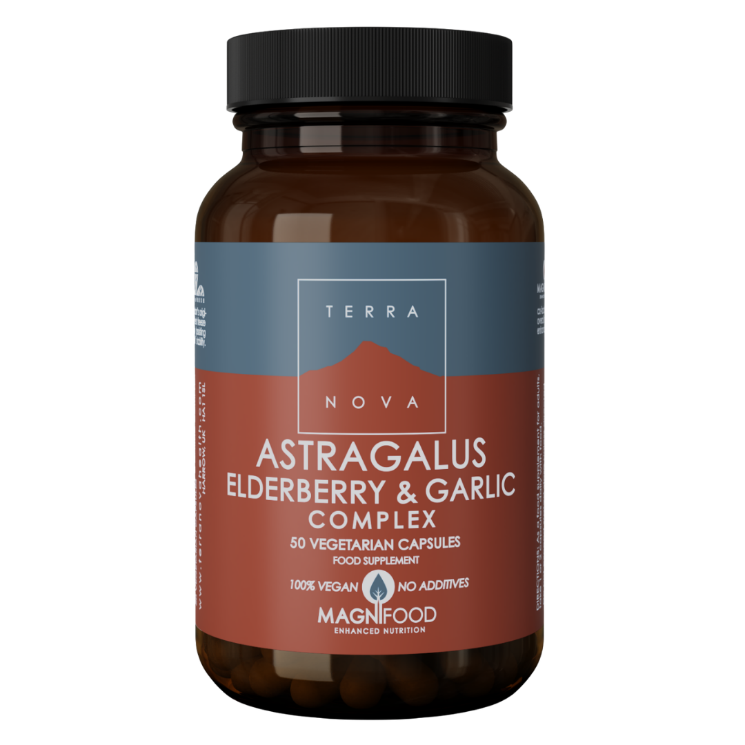 Terranova Astragalus Mustaselja & Valkosipuli Complex 50 vegekaps.