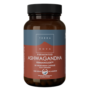 Terranova Fermented Ashwagandha - Fermentoitu ashwagandha 50 kaps.