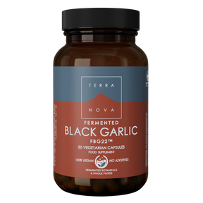 Terranova Fermented Black Garlic - Fermentoitu musta valkosipuli 50 kaps.