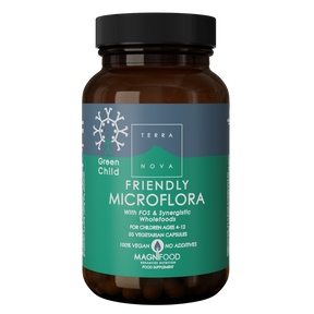 Terranova Green Child Friendly Microflora - Maitohappobakteerivalmiste lapsille 50 kaps.