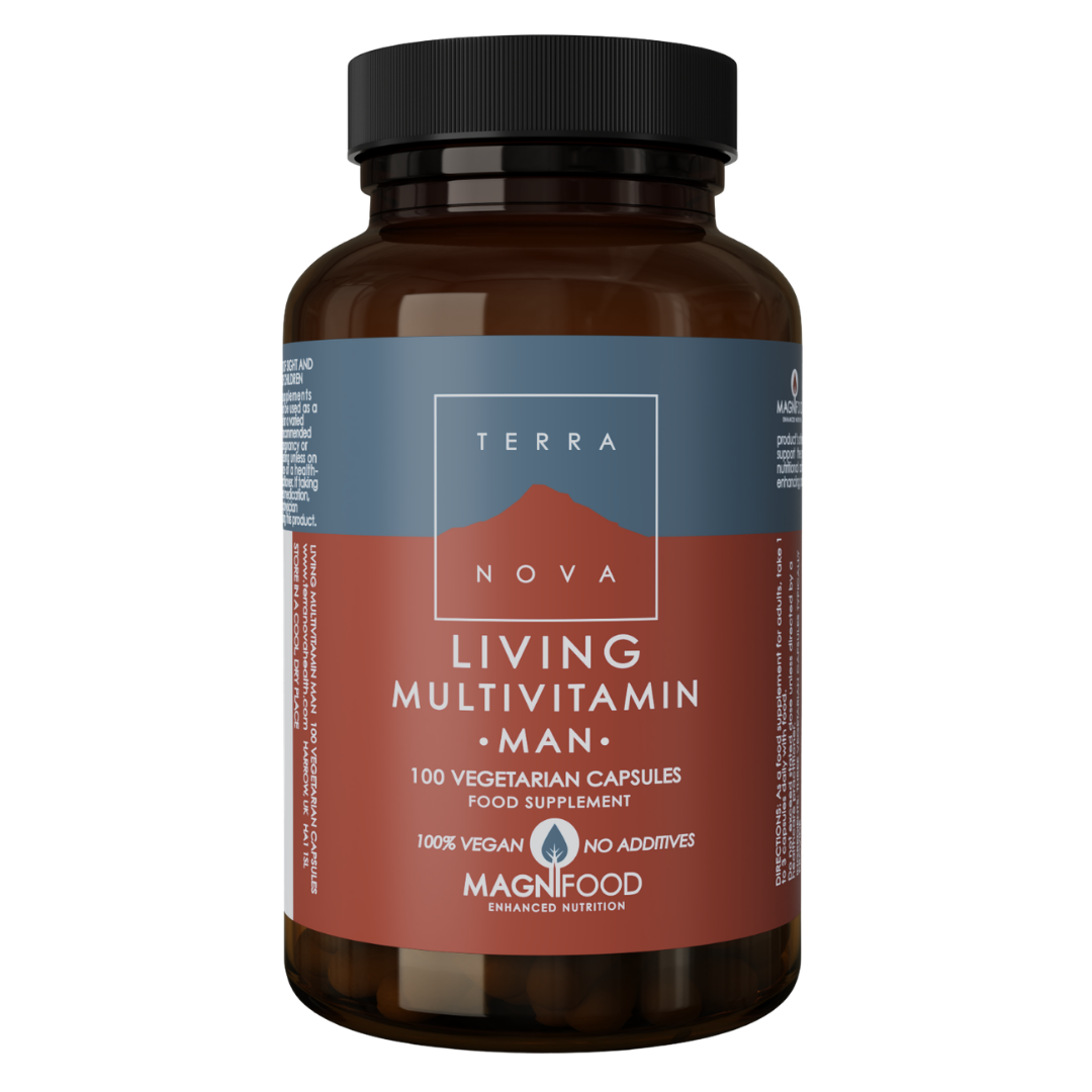 Terranova Living Multivitamin Man - Miehille 100 kaps.