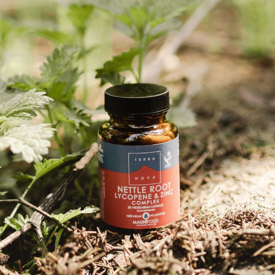 Terranova Nettle Root Lycopene & Zinc - Nokkosenjuuri, Lykopeeni ja sinkki 50 kaps.