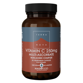 Terranova Vitamin C 250 mg Multi-Ascorbate Non-Acid Complex 50 kaps.