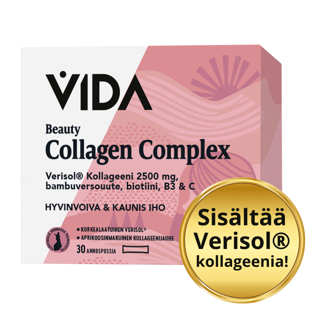 Vida Beauty Collagen Complex - Aprikoosinmakuinen kollageenijuomajauhe