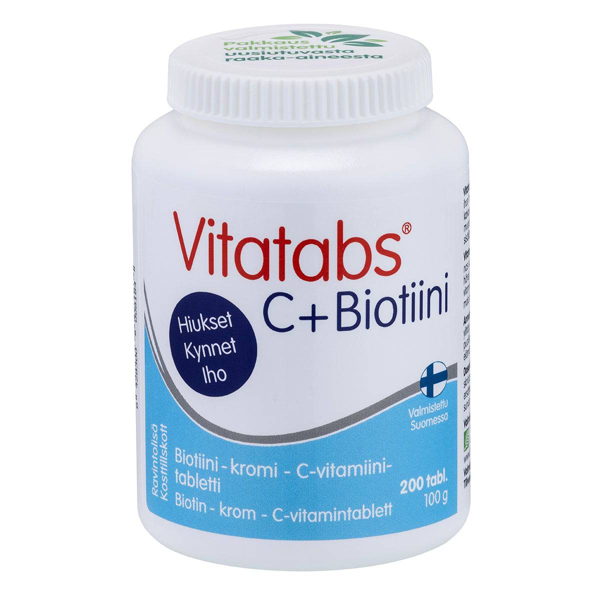 Vitatabs C + Biotiini 200 tabl. - Sinunapteekki.fi