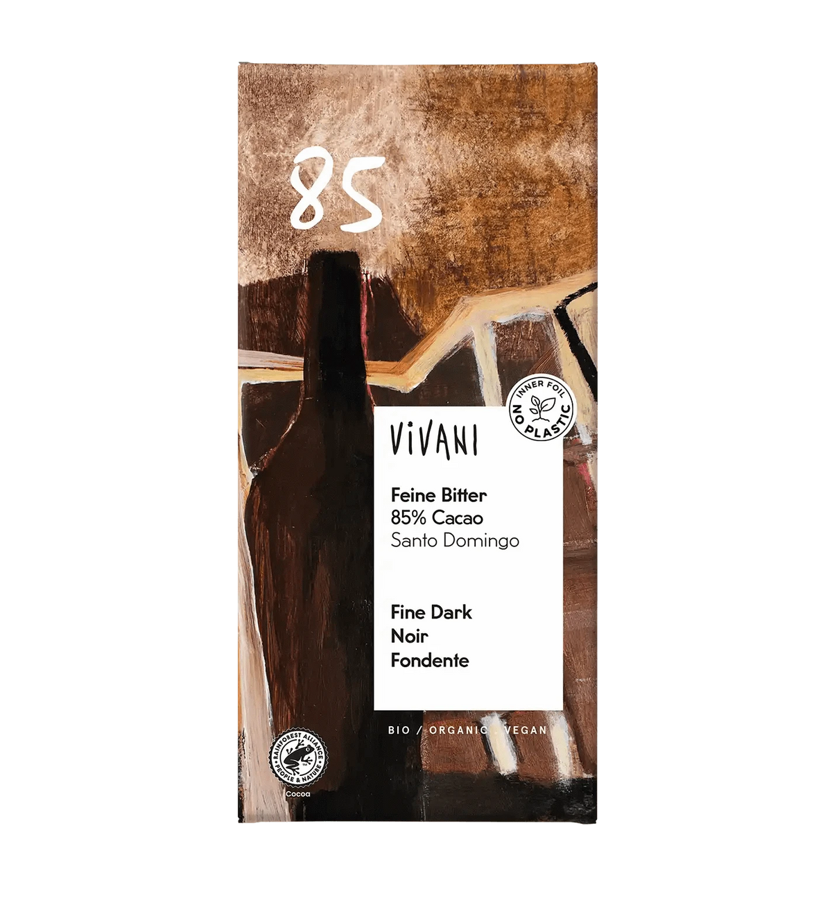 Vivani Fine Dark Cacao - Luomu Tummasuklaa 85 % 80 g