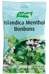 A.Vogel Islandica Menthol Bonbons kurkkupastilli 75 g - erä - Päiväys 03/2023 - Sinunapteekki.fi