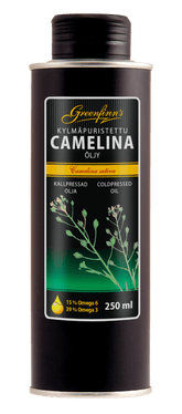 Greenfinn's Kylmäpuristettu Camelinaöljy 250 ml - Sinunapteekki.fi