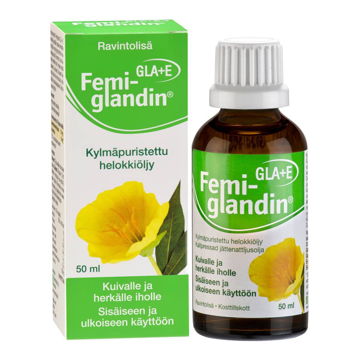 Femiglandin GLA + E helokkiöljy 50 ml - Sinunapteekki.fi
