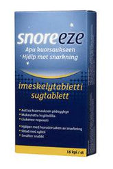 Snoreeze imeskelytabletti kuorsaukseen 16 kpl - Sinunapteekki.fi