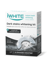 iWhite Dark Stains Whitening Kit - Valkaisumuotit 10 x 0,8 g - Päiväys 03/2025 - Sinunapteekki.fi