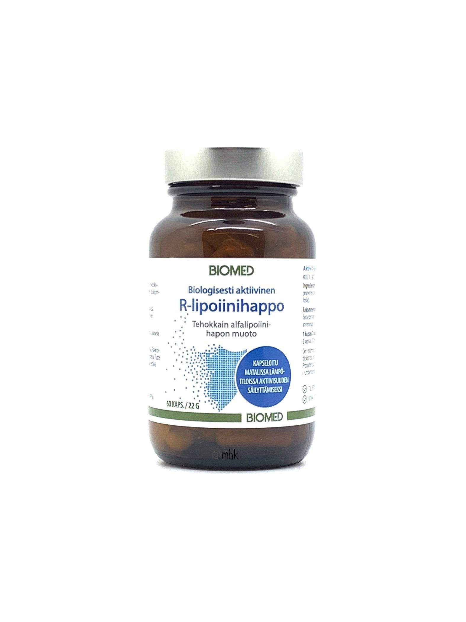 Biomed R-lipoiinihappo 60 kaps. - Päiväys 03/2025 - Sinunapteekki.fi