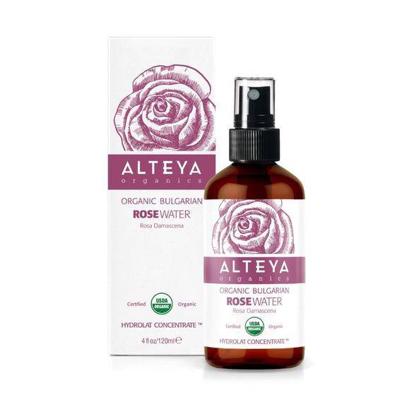 Alteya Organic Bulgarian Rose Water - Ruusuvesi Lasisuihkepullo 120 ml - Sinunapteekki.fi