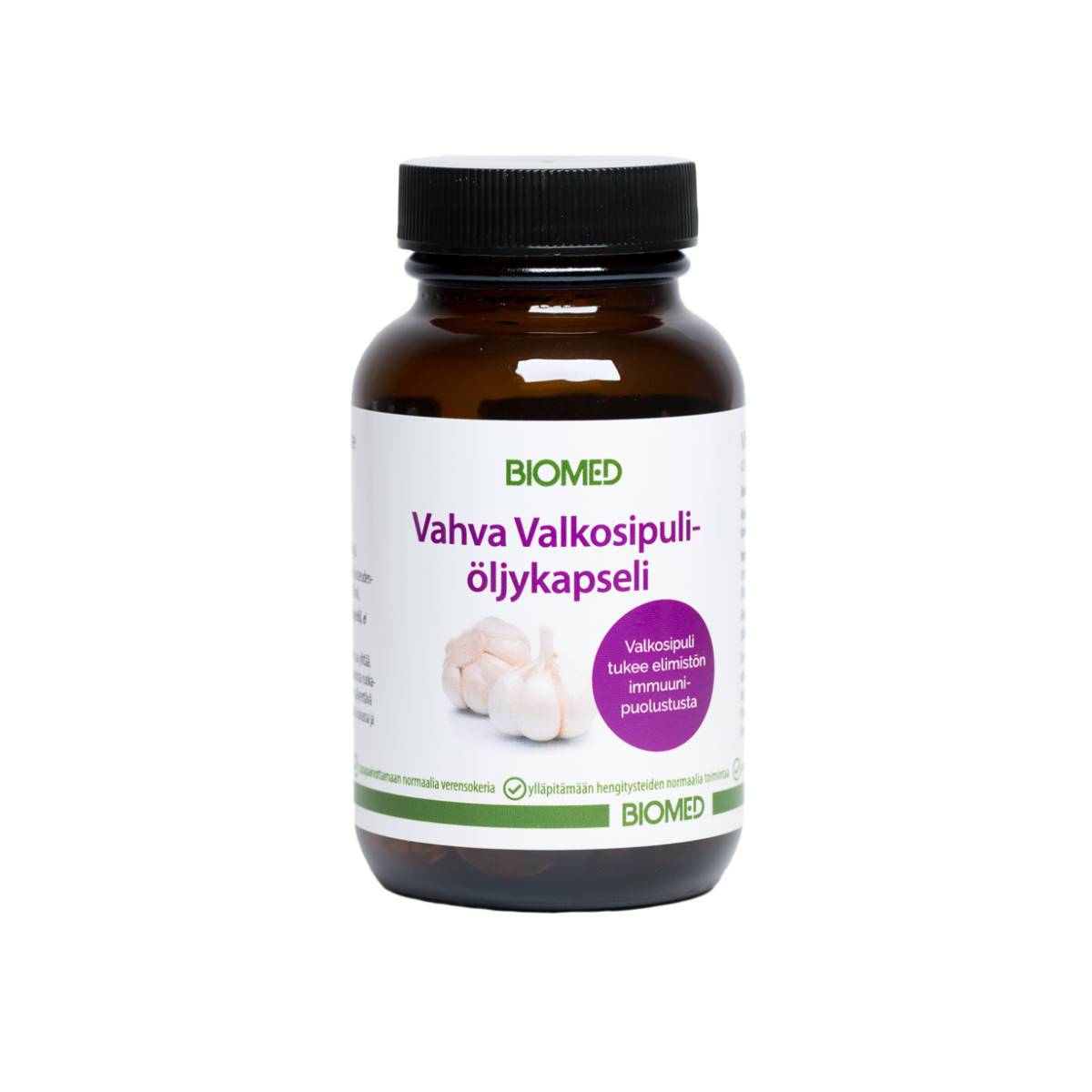 Biomed Vahva Valkosipuliöljykapselit 90 kaps. - Sinunapteekki.fi