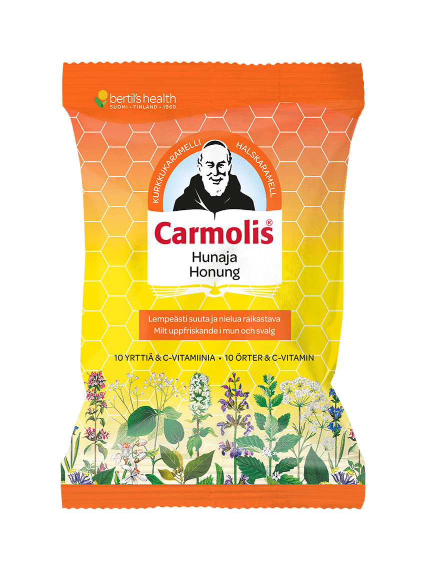 Carmolis Hunaja Kurkkukaramelli 75 g - Sinunapteekki.fi