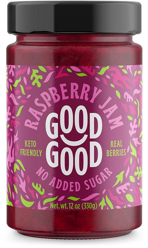 Good Good Rasberry Jam - Keto ystävällinen vadelmahillo 330 g - Sinunapteekki.fi