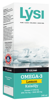 Lysi Omega-3 Lemon - Kalaöljy Sitruuna 240 ml - Sinunapteekki.fi