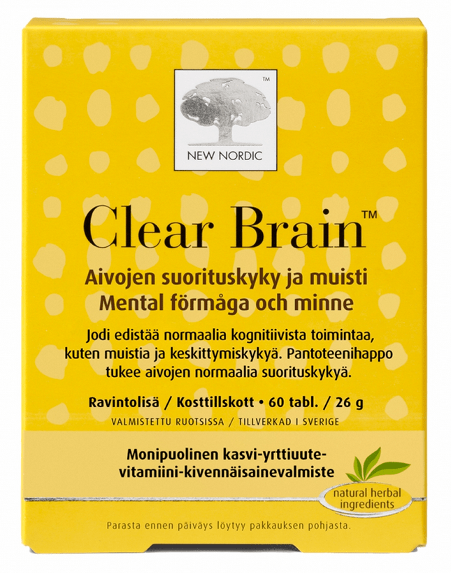 New Nordic Clear Brain 60 tabl. - Sinunapteekki.fi