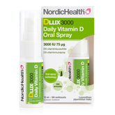 Nordic Health Dlux 3000 Daily Vitamin D Oral Spray - D3-Vitamiinisuusuihke 75 μg 15 ml - Sinunapteekki.fi