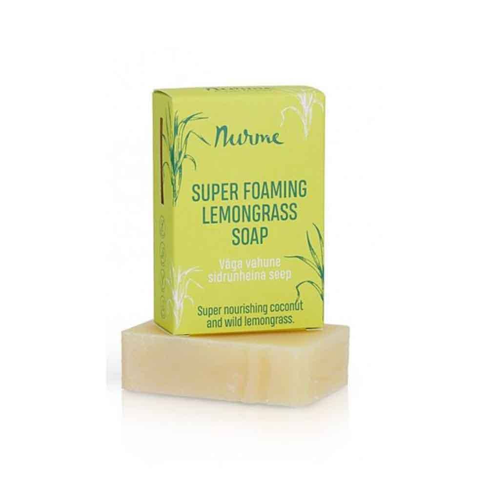 Nurme Super Foaming Lemongrass Soap - Sitruunaruoho Palasaippua 100 g - Sinunapteekki.fi