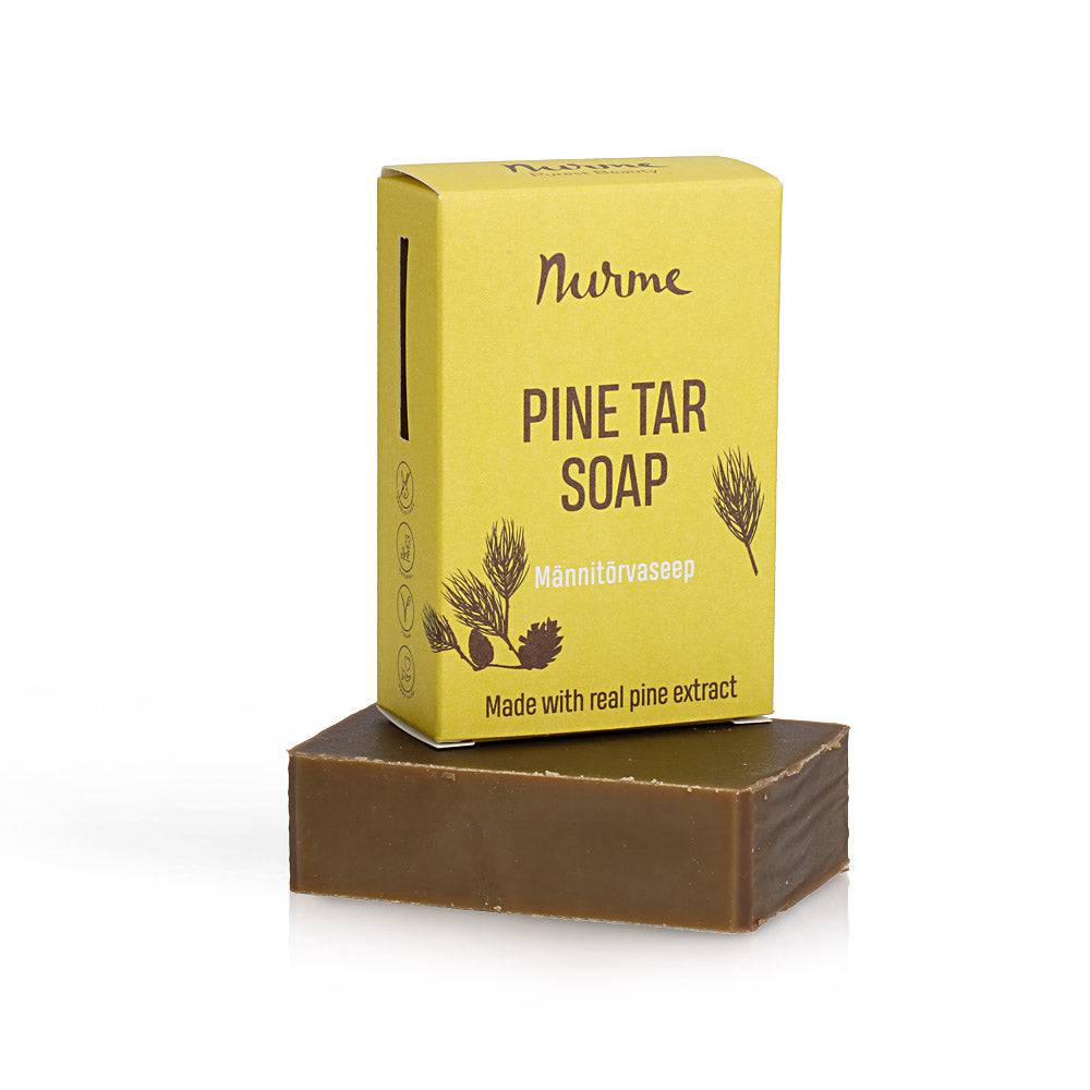 Nurme Pine Tar Soap - Männyntervapalasaippua kuivalle iholle 100 g - Sinunapteekki.fi