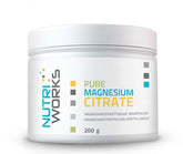 Nutri Works Pure Magnesium Citrate - Magnesiumsitraattijauhe 200 g - Sinunapteekki.fi