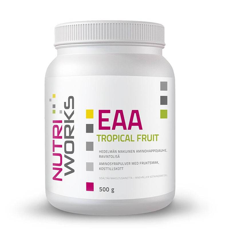 Nutri Works EAA Tropical Fruit - Aminohappojauhe 500 g - Sinunapteekki.fi