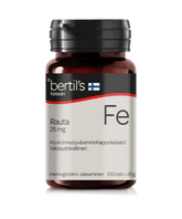 Bertil's Rauta 25 mg - Rauta-aminohappokelaatti 100 tabl. - Sinunapteekki.fi
