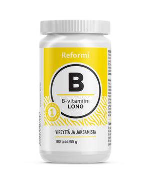 Reformi B-vitamiini - Pitkävaikutteinen - 100 tabl. - Sinunapteekki.fi