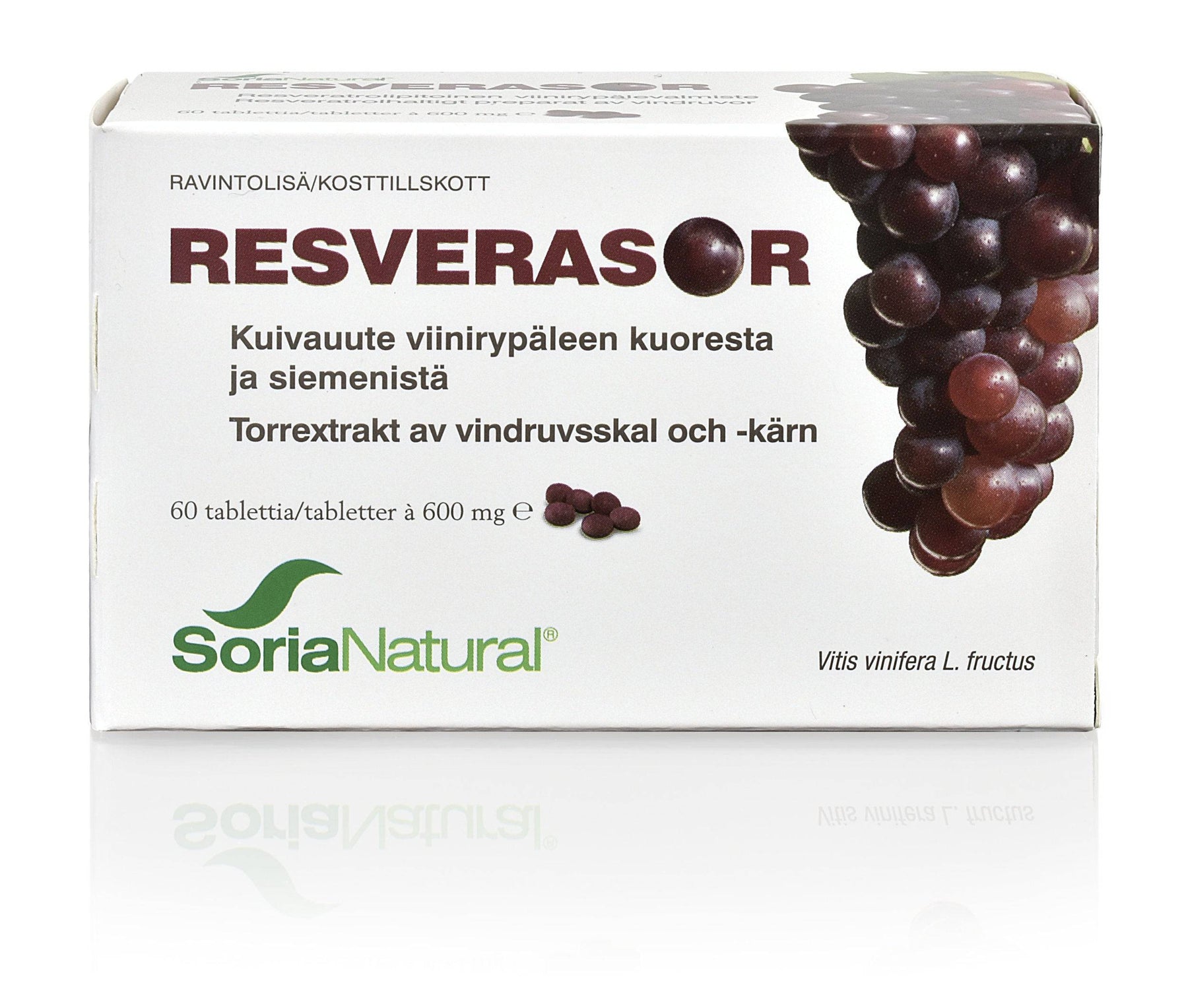 Soria Natural Resverasor - Resveratrolivalmiste 60 tabl. - Sinunapteekki.fi