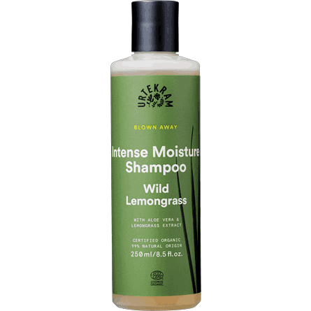 Urtekram Intense Moisture Shampoo Wild Lemongrass 250 ml - Sinunapteekki.fi